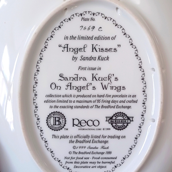 "Angel Kisses" Plate - Sandra Kuck - Picture 6 of 6